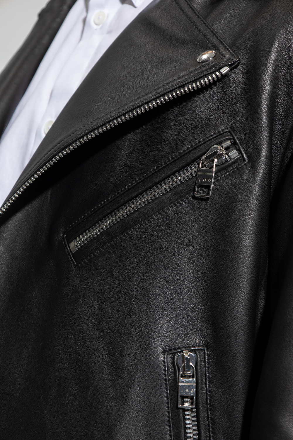 Black 'Hadro' leather biker jacket Iro - Vitkac GB